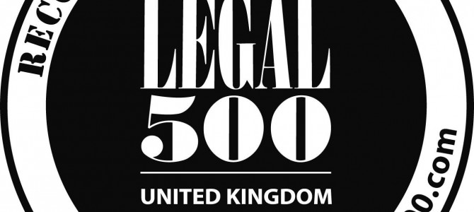 Rainscourt Family Law Solicitors recommended in “The Legal 500”