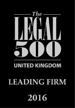 Rainscourt Family Law Solicitors recognised as a leading firm in 2016